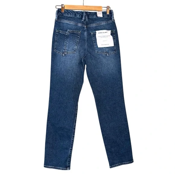 NWT GOOD AMERICAN Good Classic Jeans Indigo Dark Blue Size 6/28 BRAND NEW - Picture 9 of 13